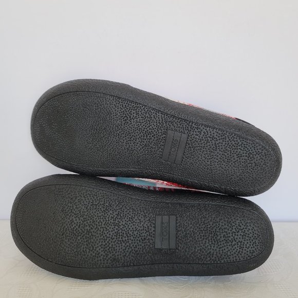 TOMS Mens Berkeley Faux Fur Lined Slip-On Slippers-Red Plaid- Men's Size 12 - Picture 10 of 15